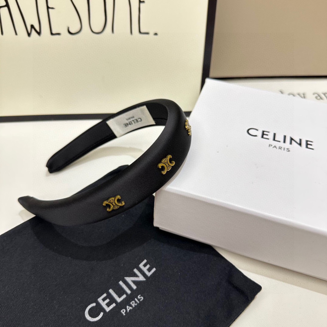 配专柜包装Celine（赛琳）最新发箍小仙女快入手特殊材质 不嘞头可盐可甜～