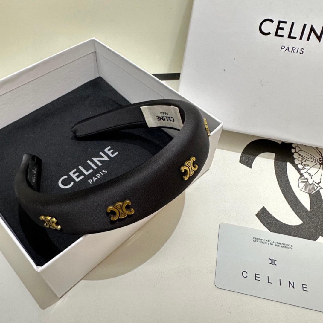 配专柜包装Celine（赛琳）最新发箍小仙女快入手特殊材质 不嘞头可盐可甜～
