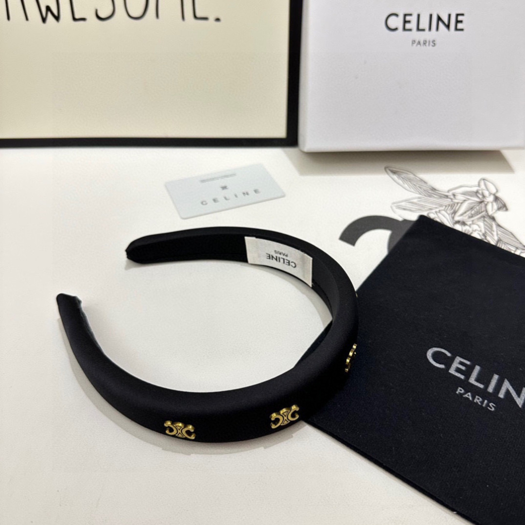 配专柜包装Celine（赛琳）最新发箍小仙女快入手特殊材质 不嘞头可盐可甜～