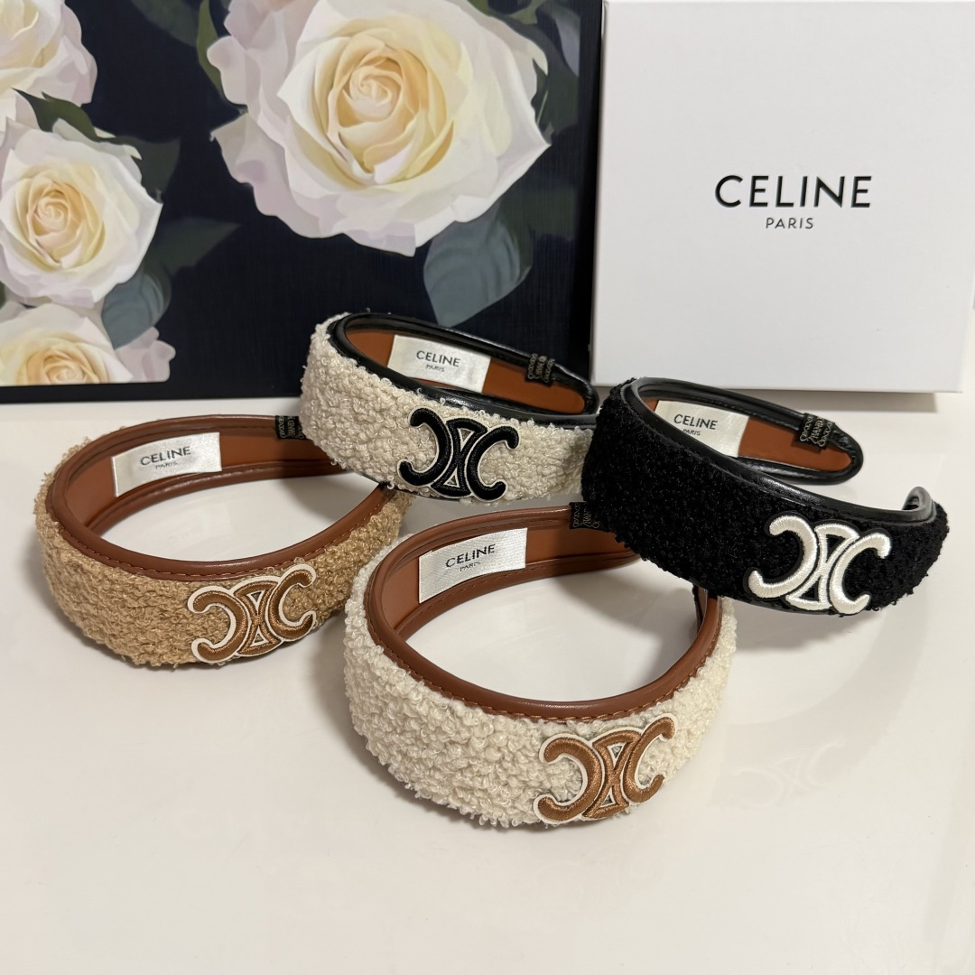 配专柜包装Celine（赛琳）最新发箍小仙女快入手特殊材质 不嘞头可盐可甜～