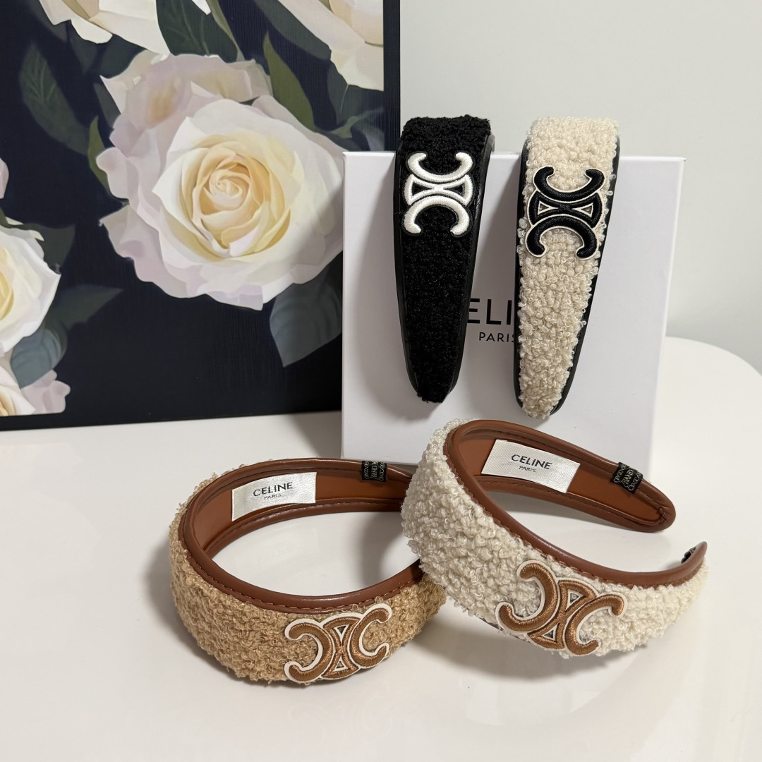 配专柜包装Celine（赛琳）最新发箍小仙女快入手特殊材质 不嘞头可盐可甜～