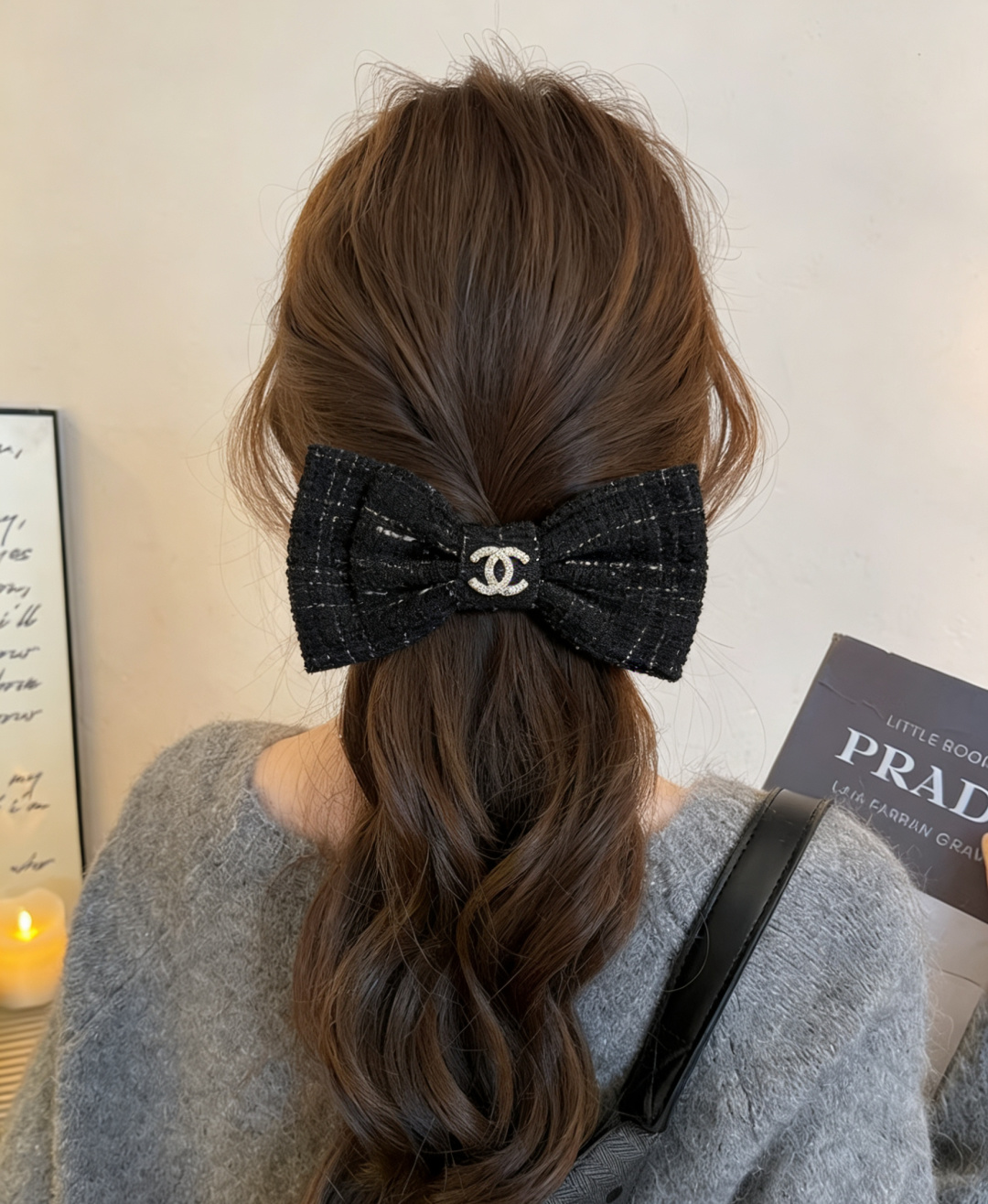 配专柜包装Chanel（香奈儿）最新蝴蝶结发夹#信我！人手必备的单品 这件必须买洋气神仙颜值💕💫小仙女要