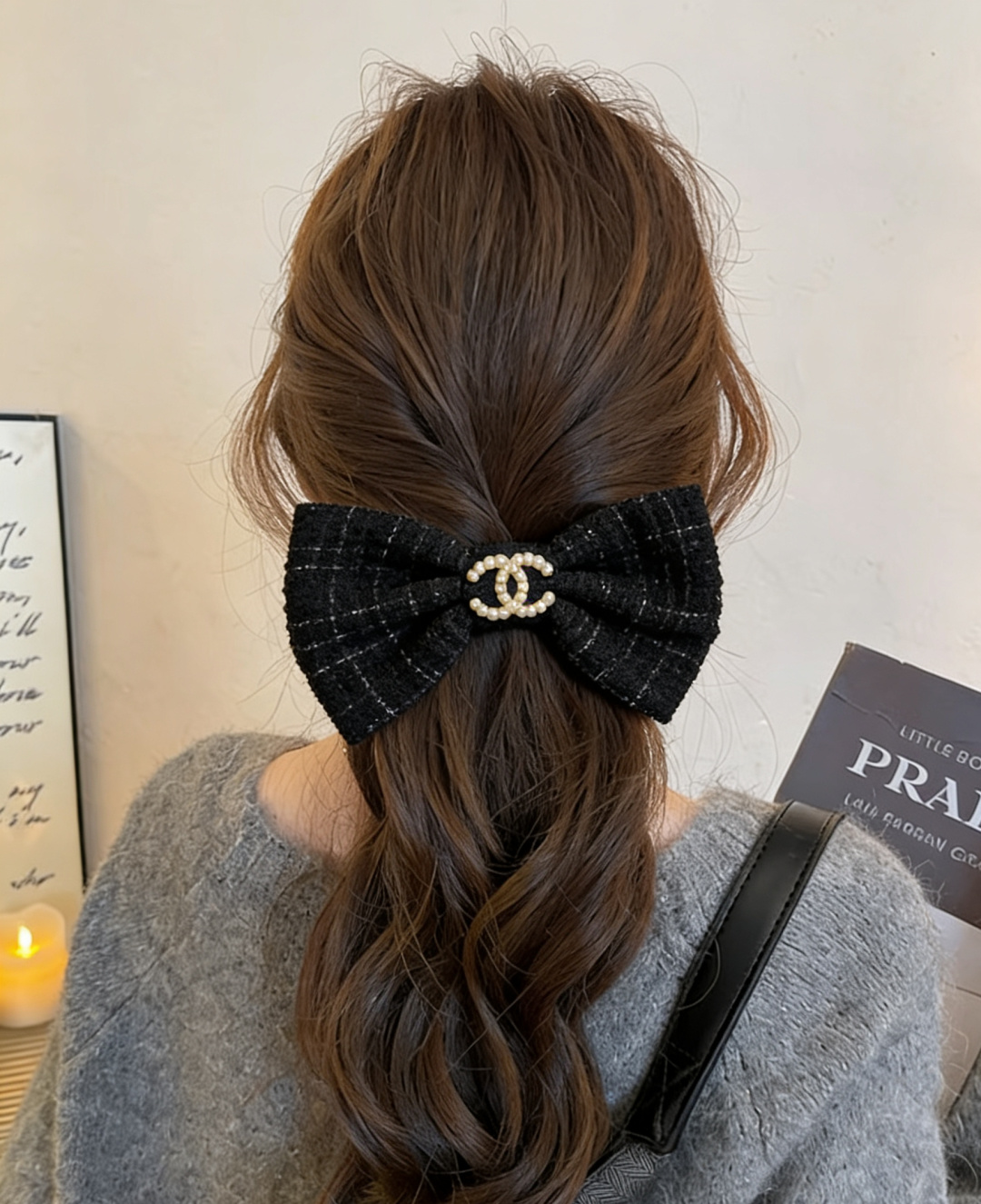 配专柜包装Chanel（香奈儿）最新蝴蝶结发夹#信我！人手必备的单品 这件必须买洋气神仙颜值💕💫小仙女要