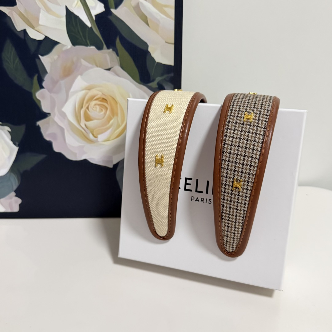 配专柜包装Celine（赛琳）最新发箍小仙女快入手特殊材质 不嘞头可盐可甜～