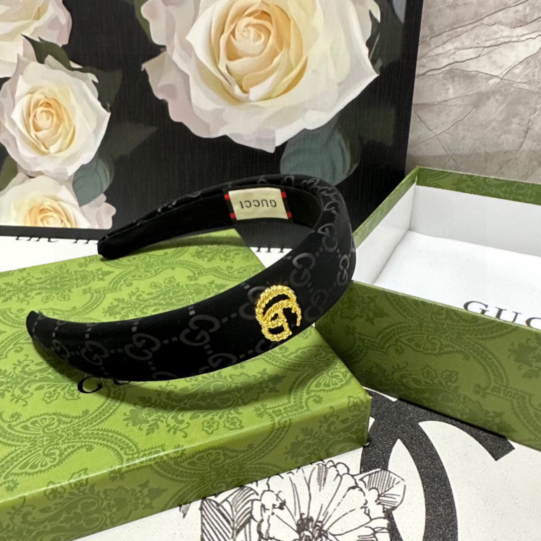 配专柜包装Gucci（古驰）最新发箍小仙女快入手特殊材质 不嘞头可盐可甜～