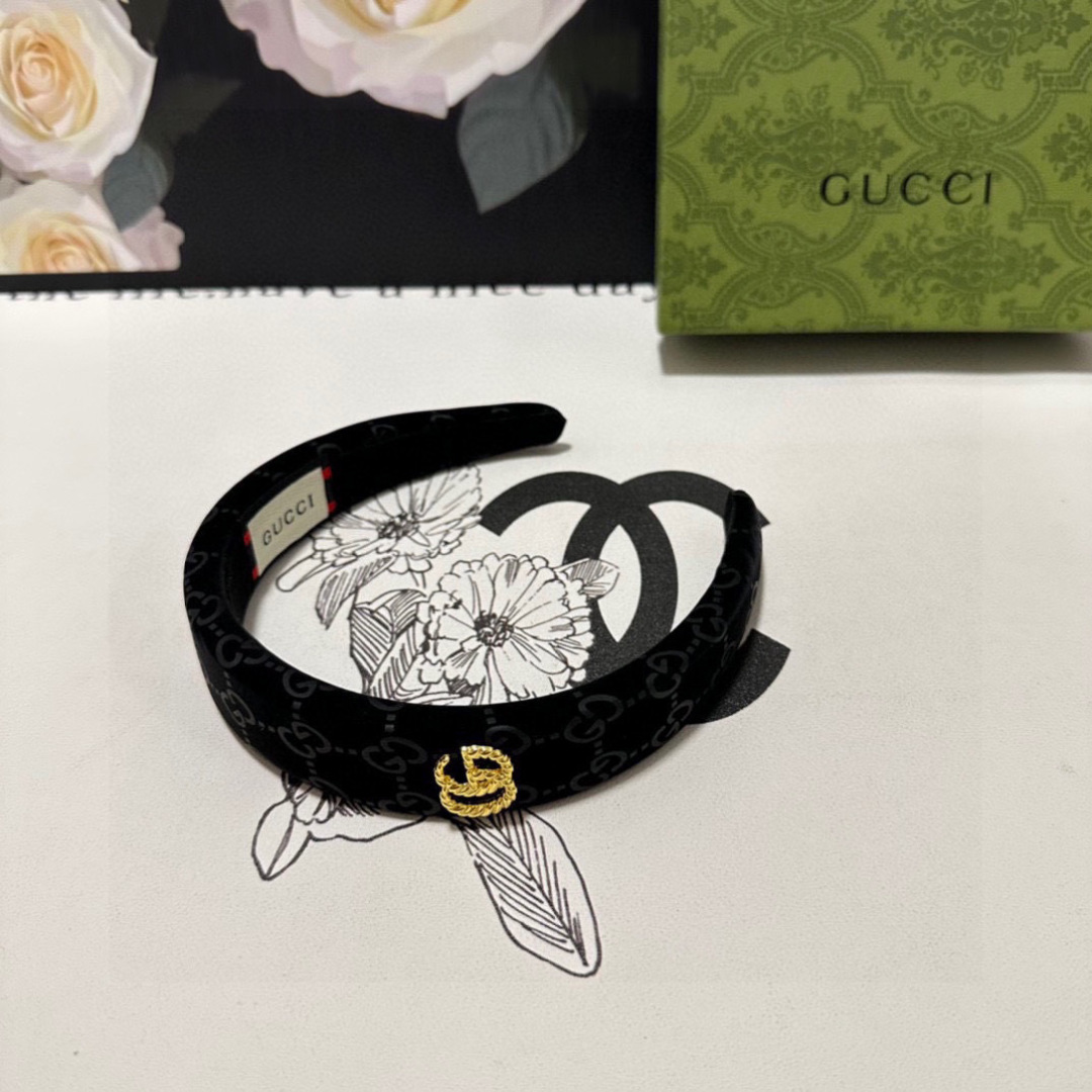 配专柜包装Gucci（古驰）最新发箍小仙女快入手特殊材质 不嘞头可盐可甜～