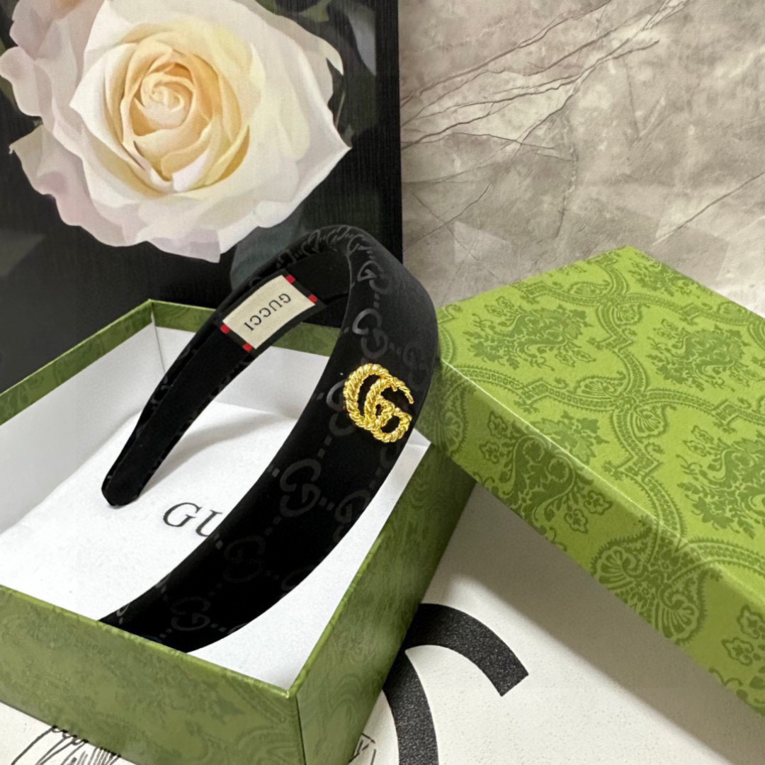 配专柜包装Gucci（古驰）最新发箍小仙女快入手特殊材质 不嘞头可盐可甜～