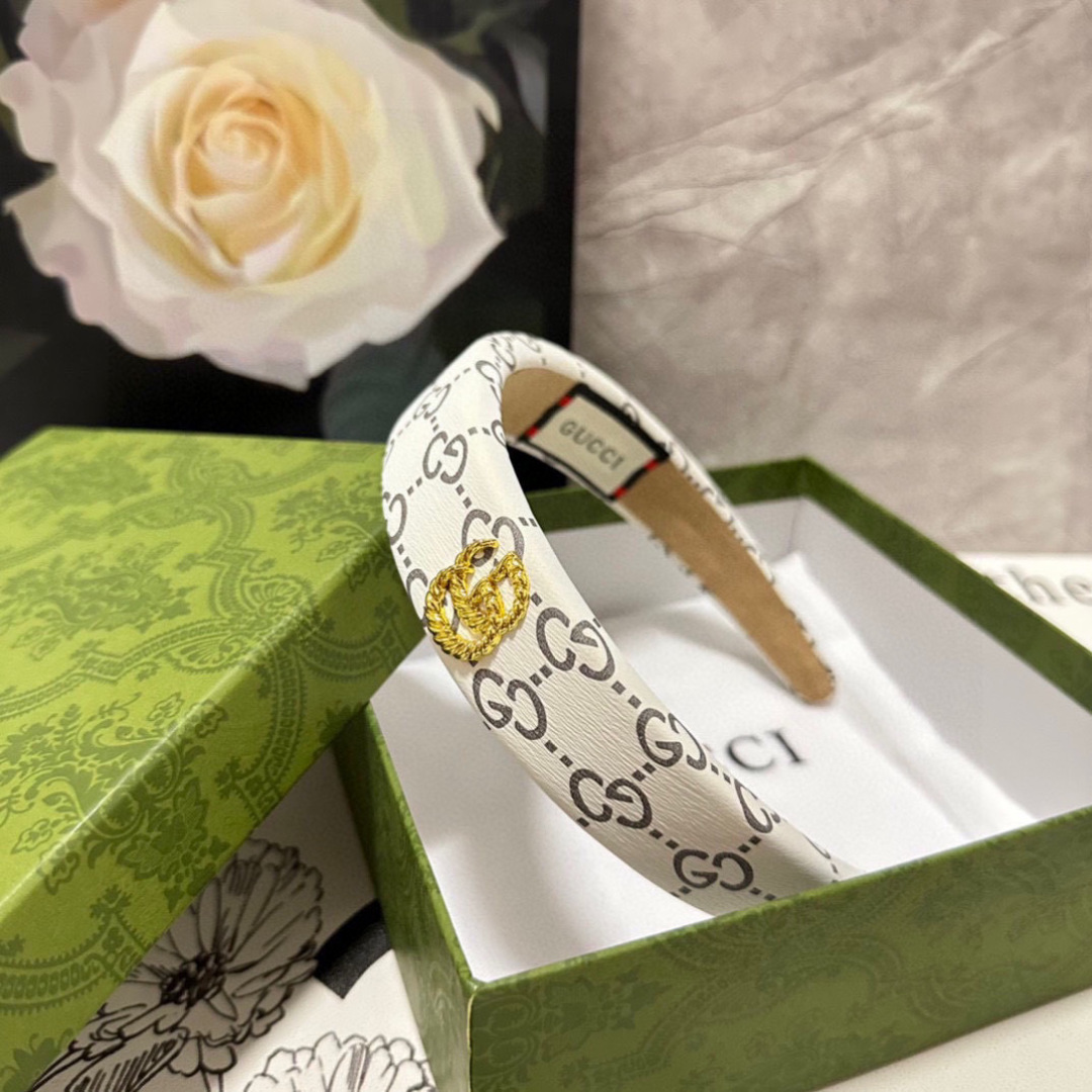 配专柜包装Gucci（古驰）最新发箍小仙女快入手特殊材质 不嘞头可盐可甜～