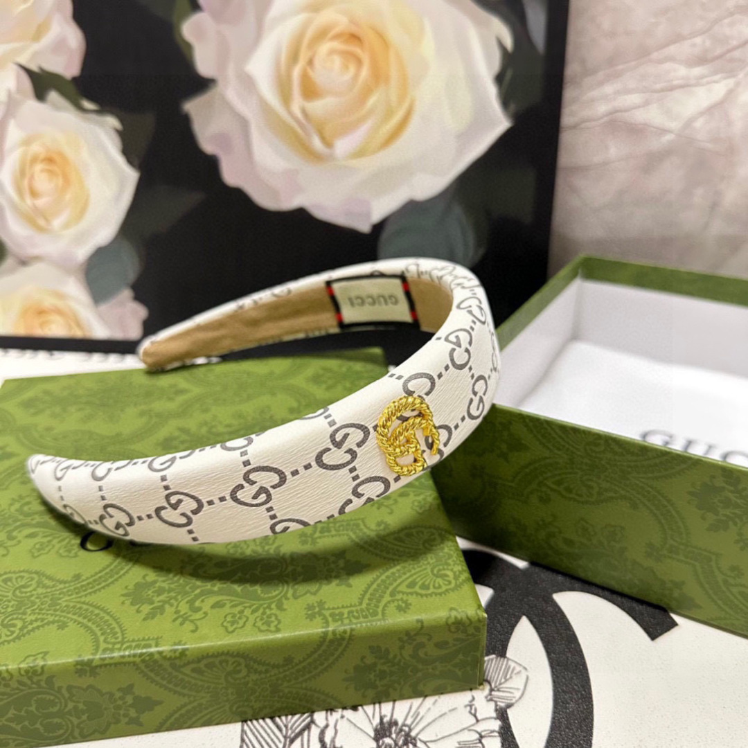 配专柜包装Gucci（古驰）最新发箍小仙女快入手特殊材质 不嘞头可盐可甜～