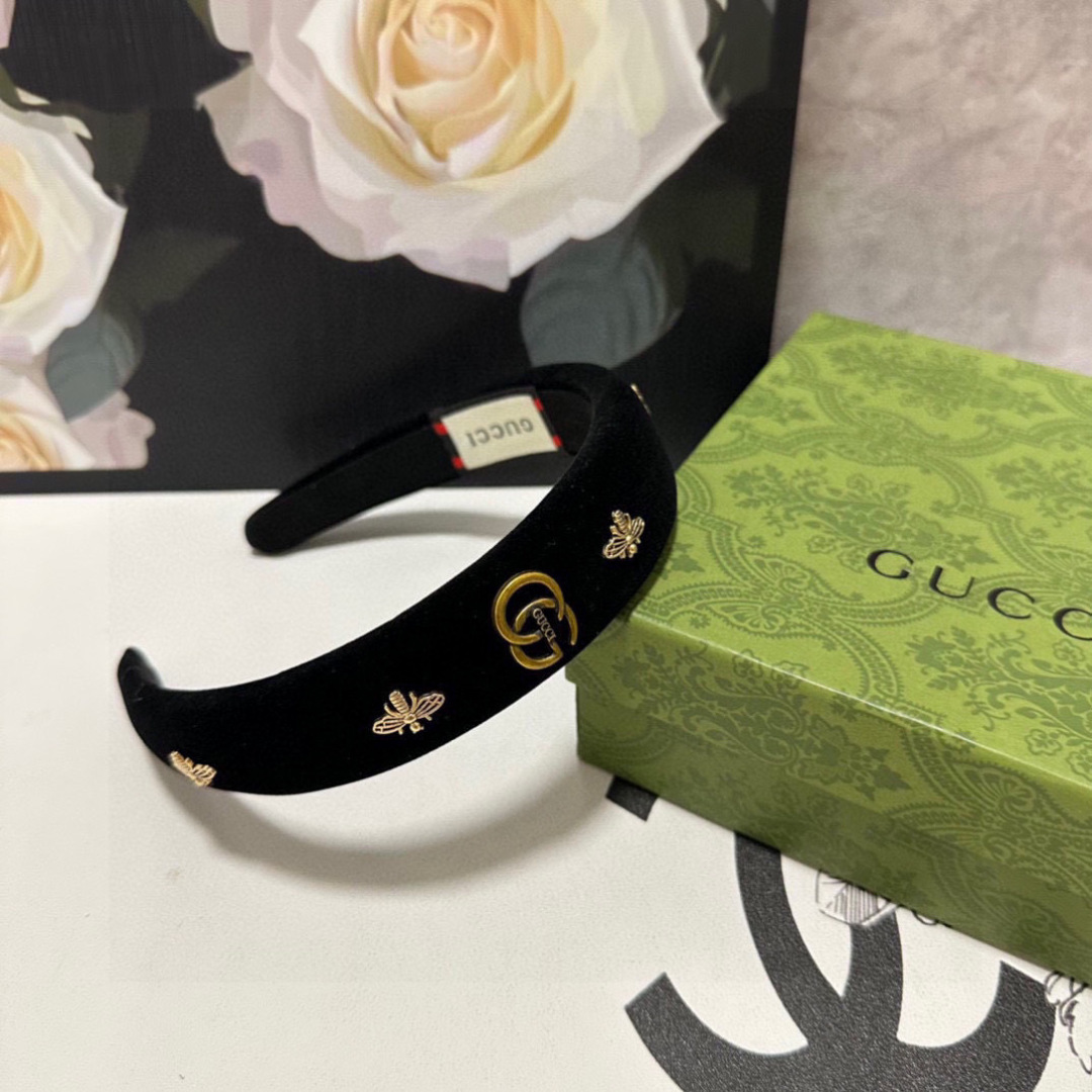 配专柜包装Gucci（古驰）最新蜜蜂发箍#信我！人手必备的单品 这件必须买洋气神仙颜值💕💫小仙女要收了它