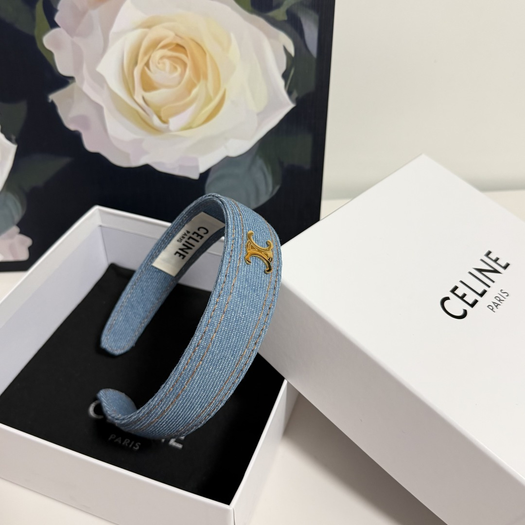 配专柜包装CELINE（赛琳）最新发箍小仙女快入手特殊材质 不嘞头可盐可甜～