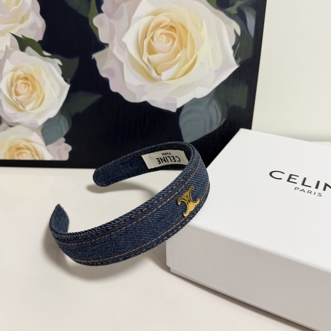 配专柜包装CELINE（赛琳）最新发箍小仙女快入手特殊材质 不嘞头可盐可甜～