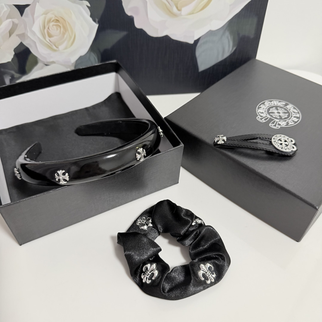 NO:770322,Special (three-piece set) with packaging ChromeHearts (Chrome Heart) popular three-piece set shipped, new hairbands for celebrities, hair rings, BB clips, set of hairpins, hairpins, chrome hearts, chrome hearts, hairpins19860909特（三件套） 配包装 ChromeHearts（克罗心）爆款三件套出货,名媛新款发箍,发圈,BB夹,套装发夹,发夹,chrome hearts,chrome hearts,hairpins,accessory