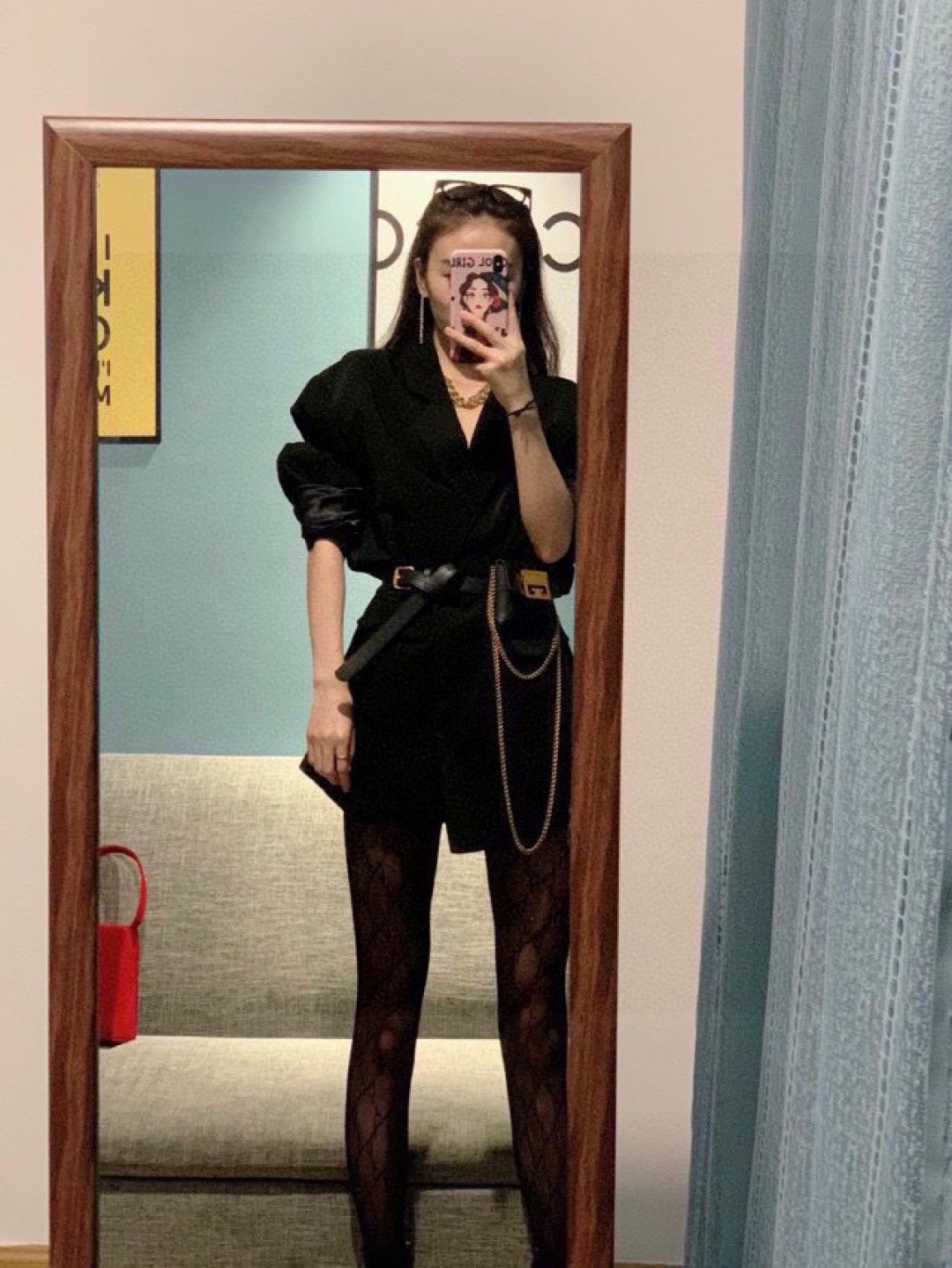 配包装官网同款GUCCI（古奇）腰部带logo连体网裤，女神丝袜必备单品[调皮][调皮]现货中🎁黑色，白