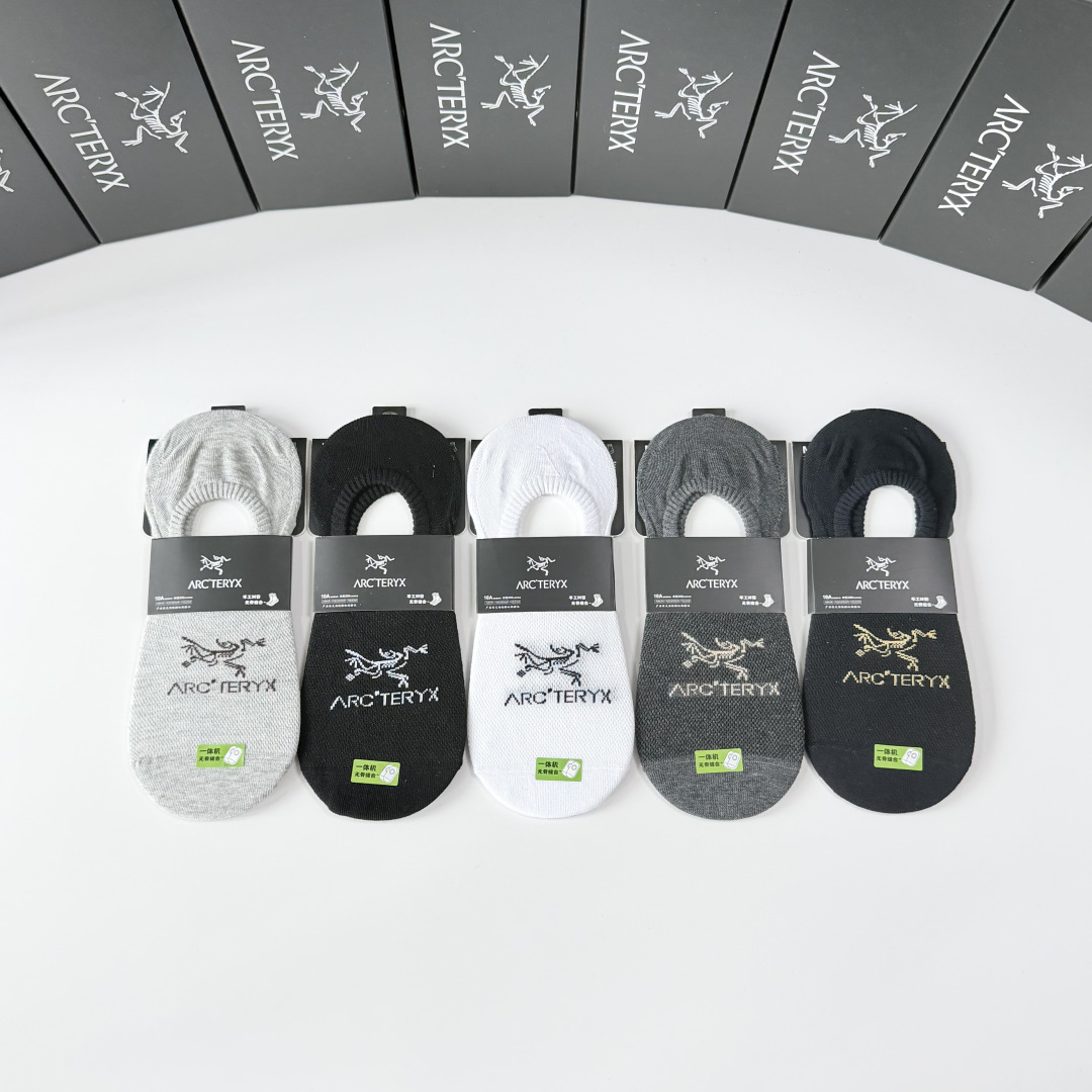 NO:940834,Special counter packaging for Arcteryx’s new boat socks and piles of socks!  Five pairs in a box, synchronized tube socks at the counter, big brands going out on the street, must-have socks for fashionistas, stockings, socks arc'teryx, socks19860909特配专柜包装 Arcteryx（始祖鸟） 新款船袜堆堆袜袜子！一盒五双,专柜同步筒袜袜子,大牌出街,潮人必备超好搭袜子,丝袜,袜子arc'teryx,socks,accessory