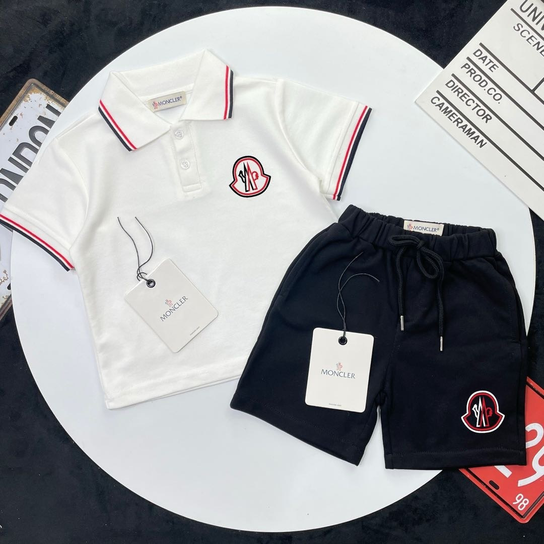 🌐Moncler ♻️ Conjunto (90-160) ♻️ Camiseta ♻️ Pantalones cortos 🎗¡Etiqueta original! ¡Embalaje original! ¡Marca origin…