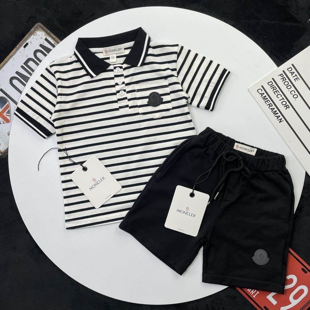 🌐 Moncler ♻️ Conjunto (90-150) ♻️POLO ♻️Pantalones cortos 🎗¡Etiqueta original! ¡Embalaje original! ¡Marca original! �…