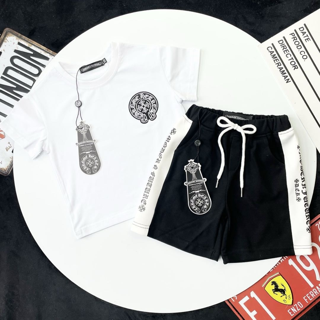 🌐 Chrome Hearts ♻️ Conjunto (90-150) ♻️Camiseta ♻️Pantalones cortos 🎗¡Etiqueta original! ¡Embalaje original! ¡Marca o…