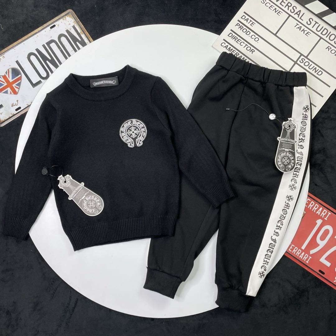 🌐 Chrome Hearts ♻️ Conjunto (90-150) ♻️ Suéter ♻️ Pantalón de sudadera 🎗 ¡Etiqueta original! ¡Embalaje original! ¡Mar…