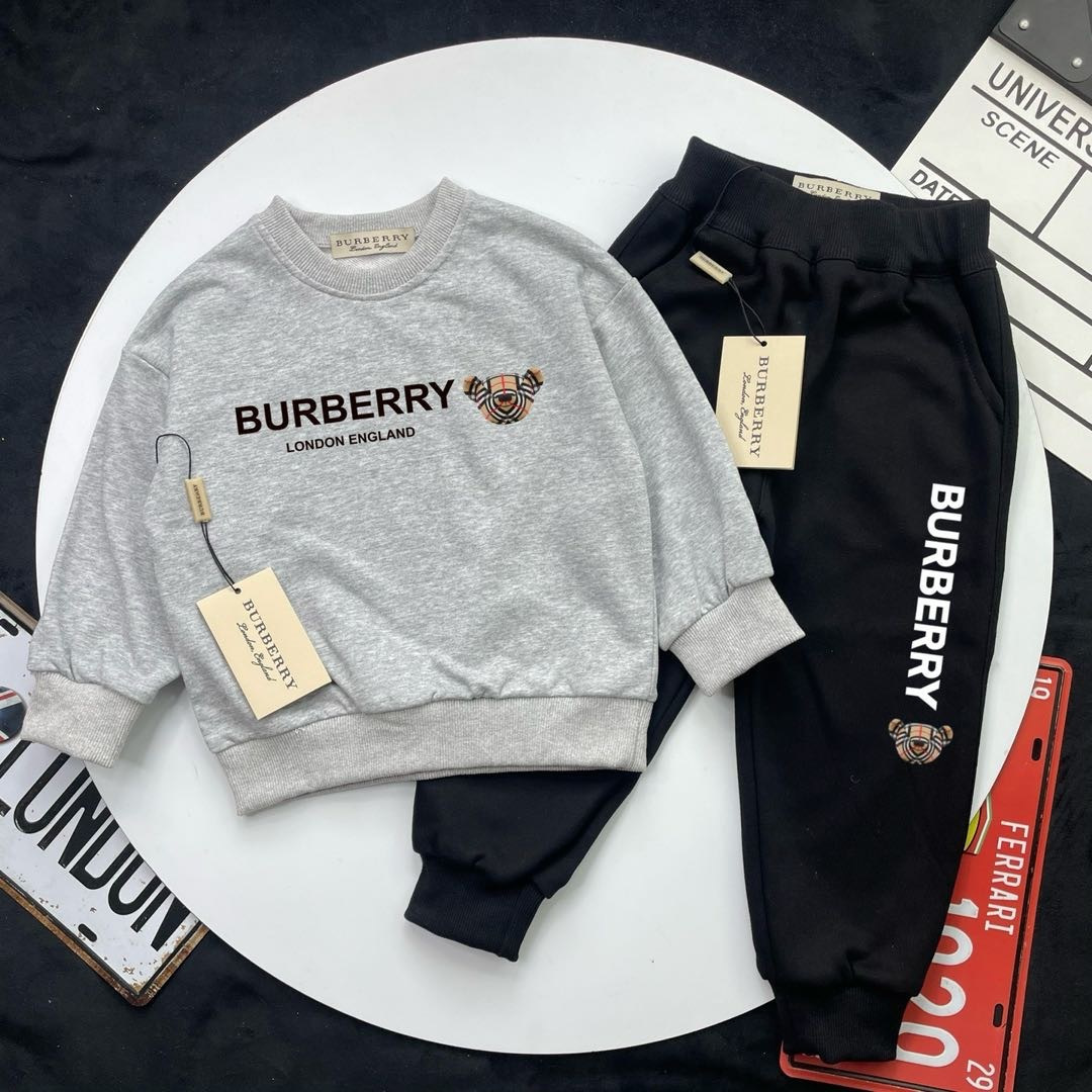 🌐 Burberry ♻️ Conjunto de sudadera (90-160) ♻️Sudadera ♻️Sudadera 🔥Sudadera (forrada) 🔥Pantalones de chándal (forrad…