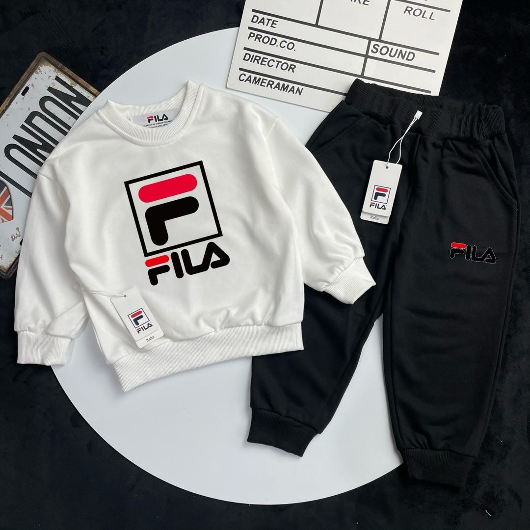 🌐 FILA♻️ Conjunto de sudadera (90-170) ♻️Sudadera ♻️Pantalones de chándal 🎗¡Etiqueta original! ¡Embalaje original! ¡M…