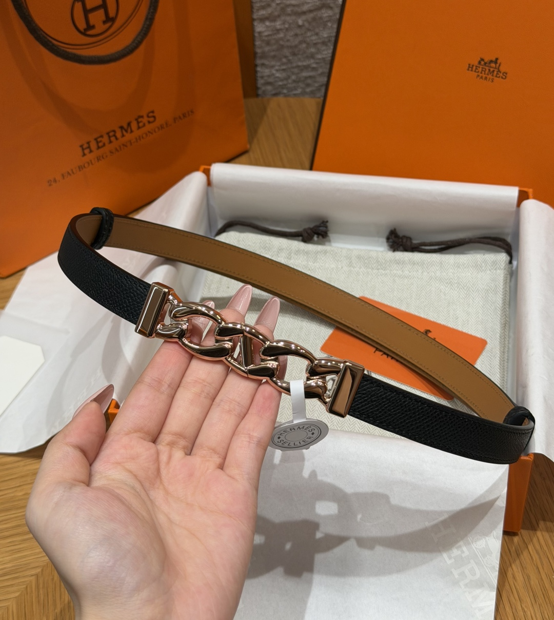 에르메스 H체인 단클 18mm 벨트 상세 이미지 3
