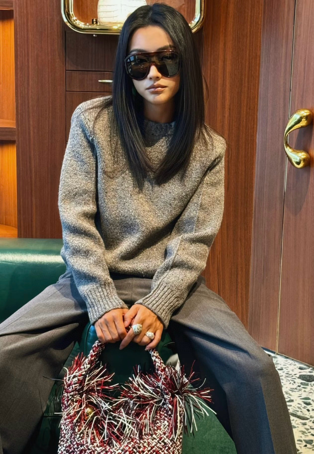  Oversized 
ToP quality 
BOTTEGA VENET*
MODEL：BV1345