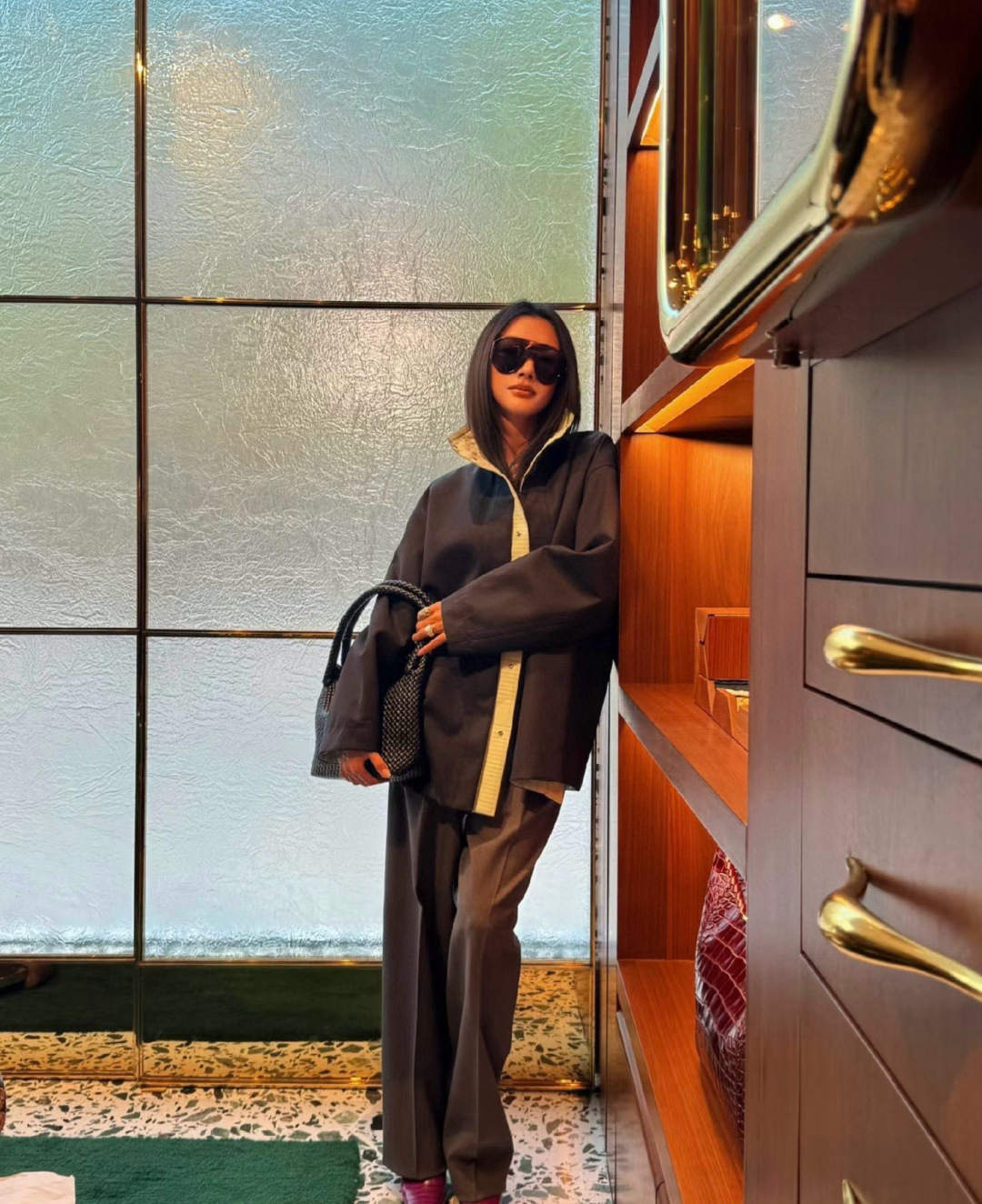  Oversized 
ToP quality 
BOTTEGA VENET*
MODEL：BV1345