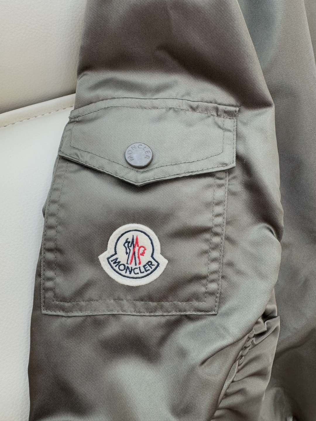 M2328#新款外套🌾Mon 蒙口 男女同款 拉链款 夹克外套 军绿色 藏青色 1-2-3码