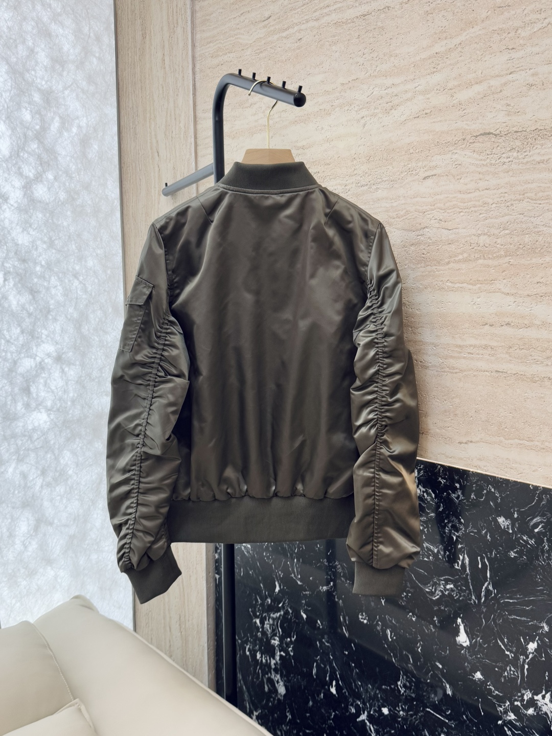 M2328#新款外套🌾Mon 蒙口 男女同款 拉链款 夹克外套 军绿色 藏青色 1-2-3码