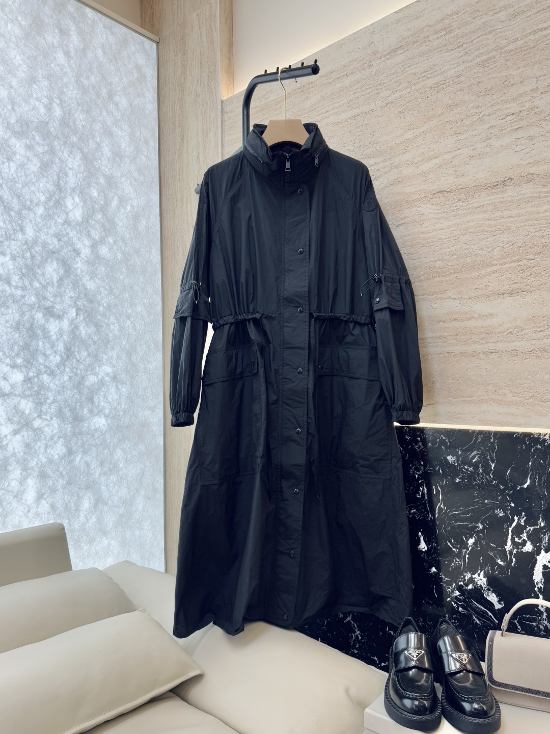 NO:455655,M2309# new windbreaker down Mon cover, windbreaker pin down, non-removable, long windbreaker jacket, beige gray, black 1-2 sizes, Moncler, jackets & coats, down jacket, alexander wang19860909M2309#新款风衣羽绒 Mon 蒙口 风衣夹羽绒 不可拆 长款风衣外套 米灰色 黑色 1-2码,,Moncler,jackets & coats,down jacket,alexander wang,Women's clothing