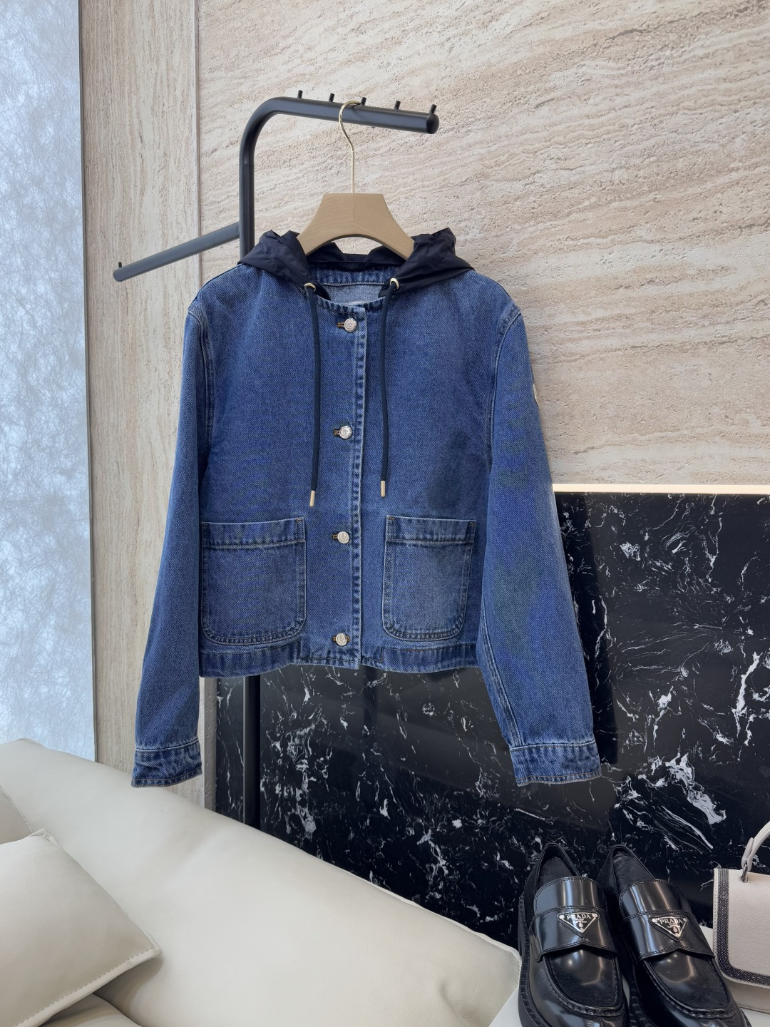 NO:319299,M715# new jacket Mon masked super heavy industry washing denim removable hat denim short jacket 1/2/3 size, Moncler, jackets & coats,hats,alexander wang19860909M715#新款外套 Mon 蒙口 超重工水洗牛仔 可拆帽 牛仔短外套 1/2/3 码,,Moncler,jackets & coats,hats,alexander wang,Women's clothing