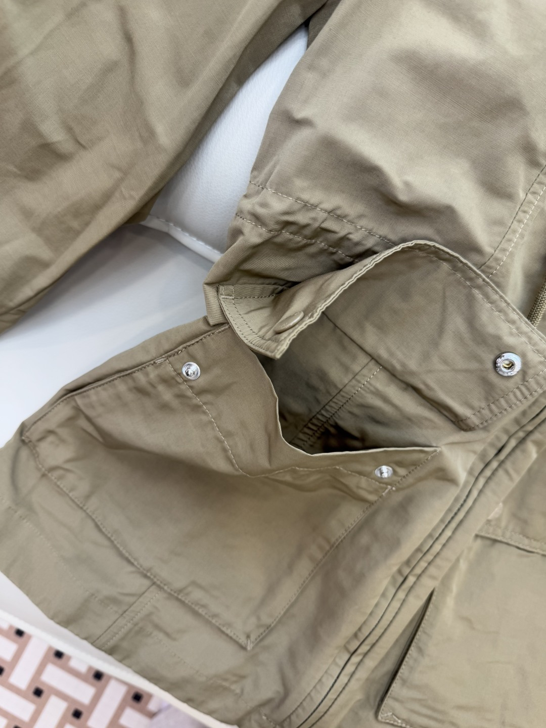 M2362#新款外套PMon 蒙口 显瘦拉链款带帽 外套 军绿色 卡其 粉色 1-2-3码