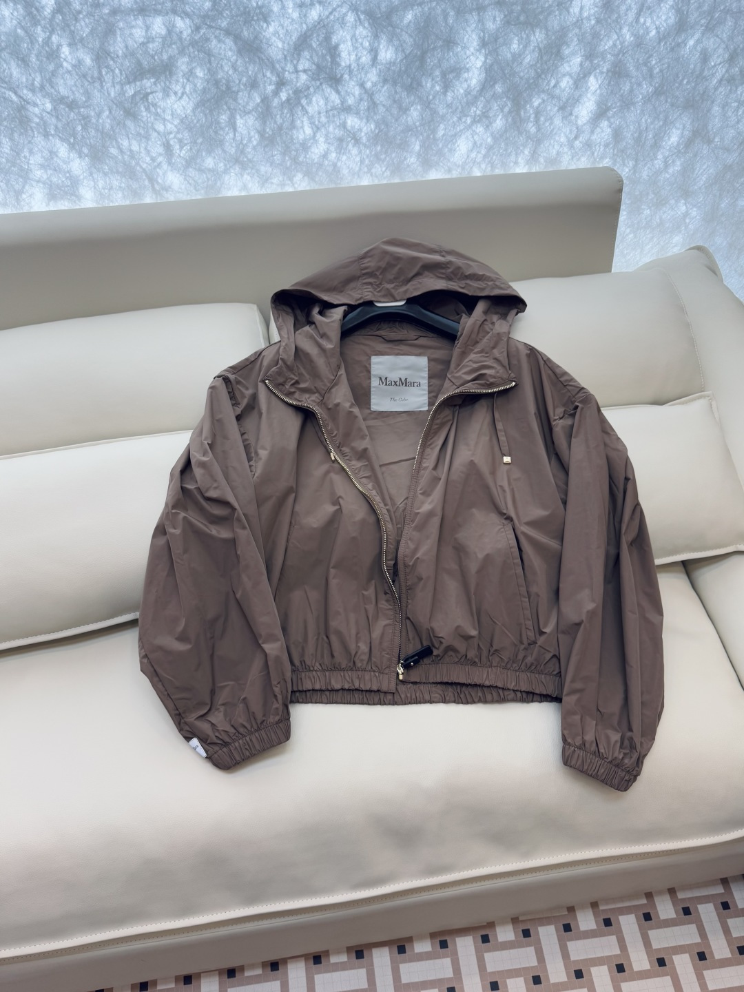 M2367#新款外套🌾Max 长袖拉链款短外套 咖啡色 米色 38/40/42