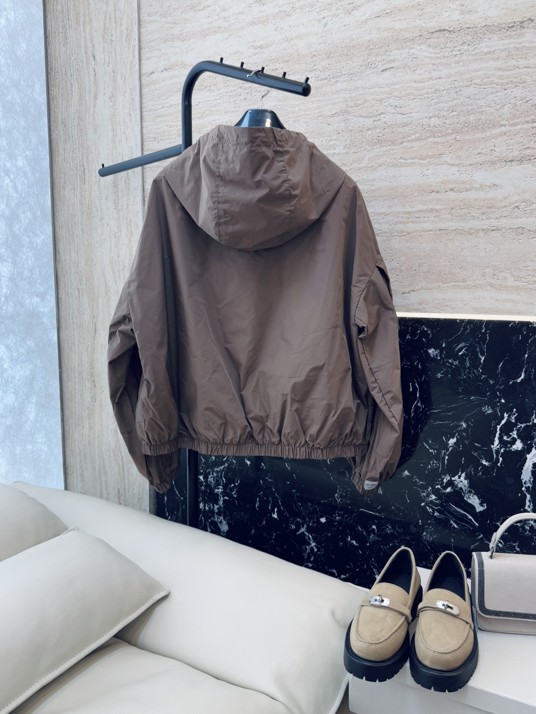 M2367#新款外套🌾Max 长袖拉链款短外套 咖啡色 米色 38/40/42