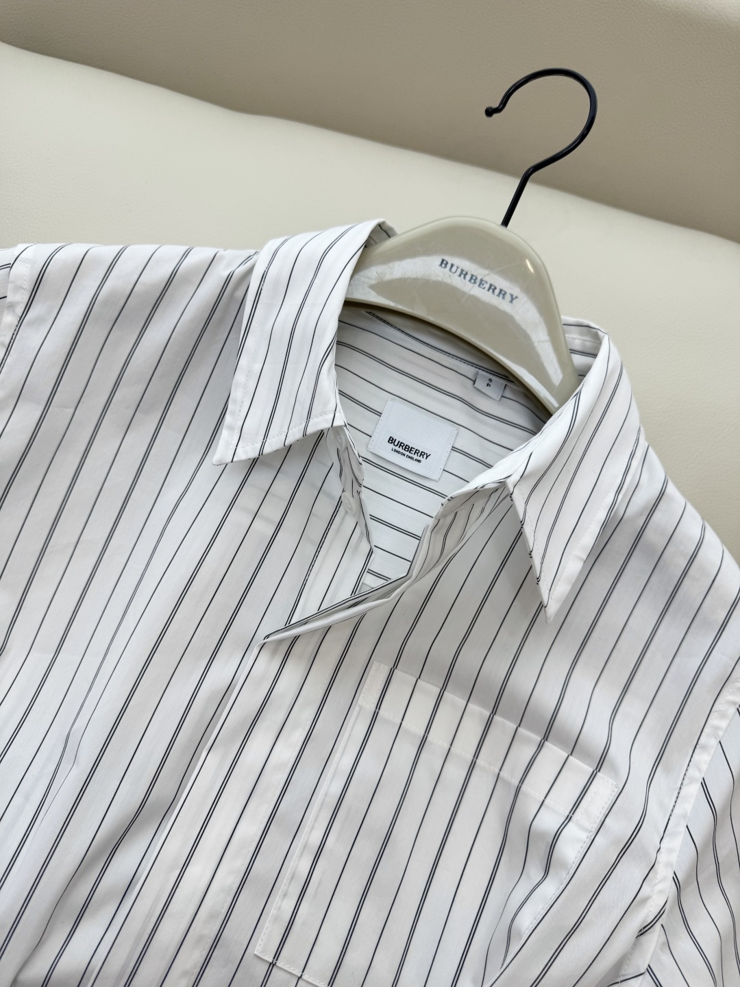 BUR Striped Print Nylon Cotton Slim Fit Wide Belt Shirt for Women 6 cmp i1739707224129 9807 0 10