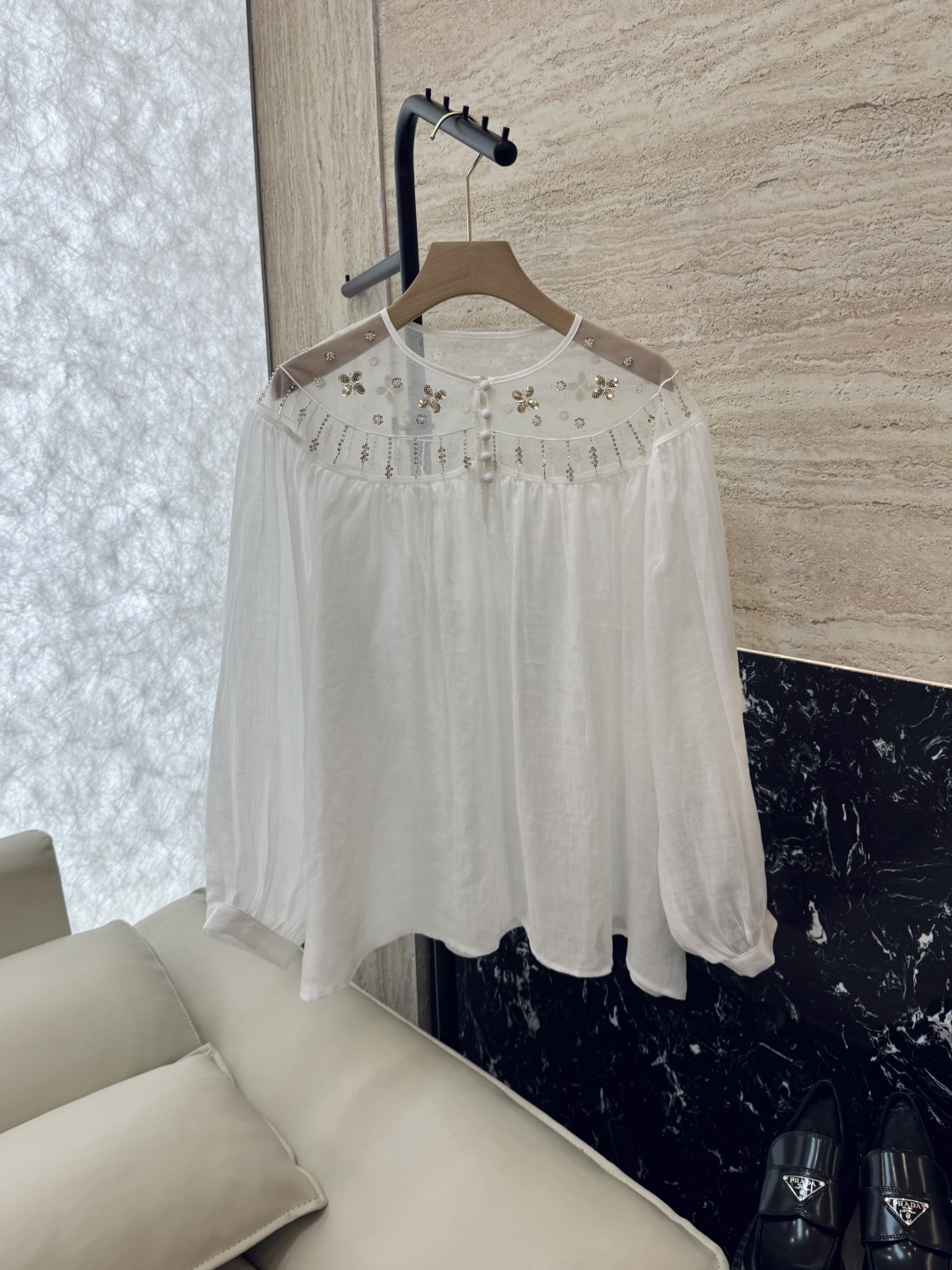 NO:731363,YM020# factory zim… sequin embroidery mesh splicing ramie top yellow pink white SML,,19860909YM020#工厂 zim… 珠片绣花网纱拼接 苎麻上衣 黄色 粉色 白色 SML,,,Women's clothing