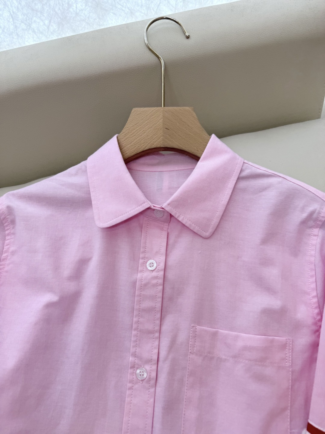 CY021#新款衬衫。TB 红黑杠 极简风 长袖衬衫 白色 蓝色 粉色 SML