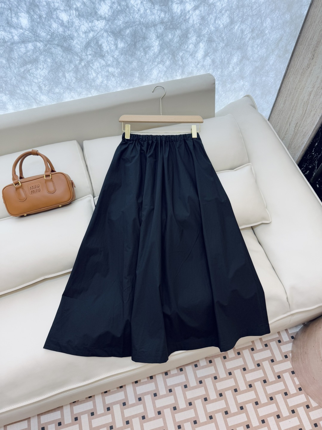 LZ23022#新款半裙💕BC 高端定制款 100%棉 超大裙摆 长半裙 SML