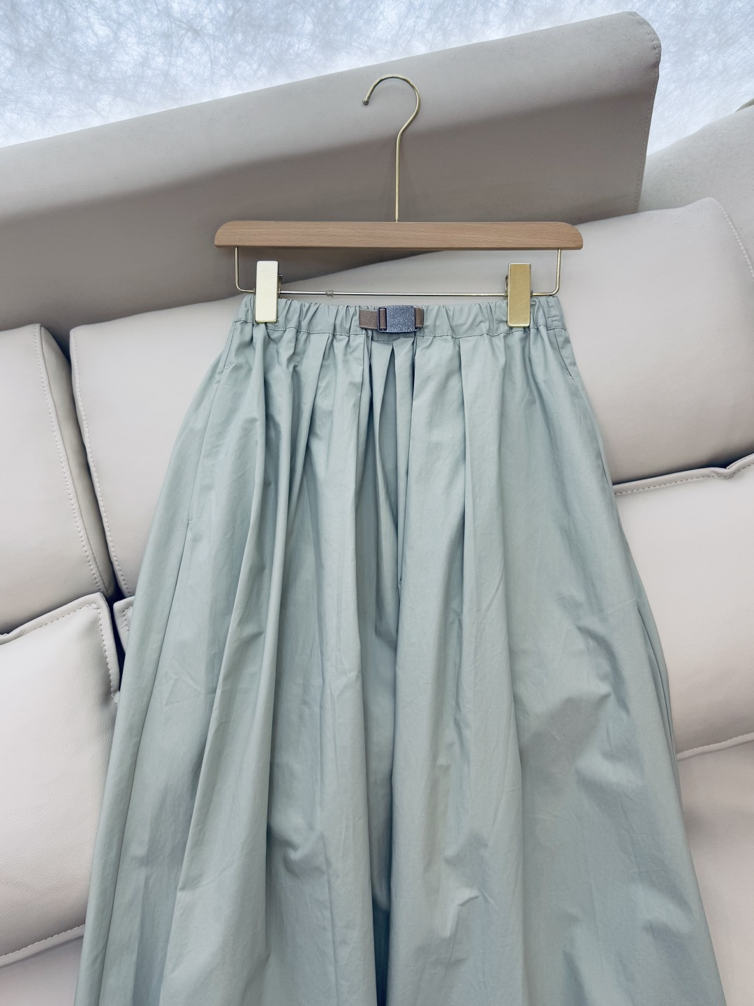 LZ23022#新款半裙💕BC 高端定制款 100%棉 超大裙摆 长半裙 SML