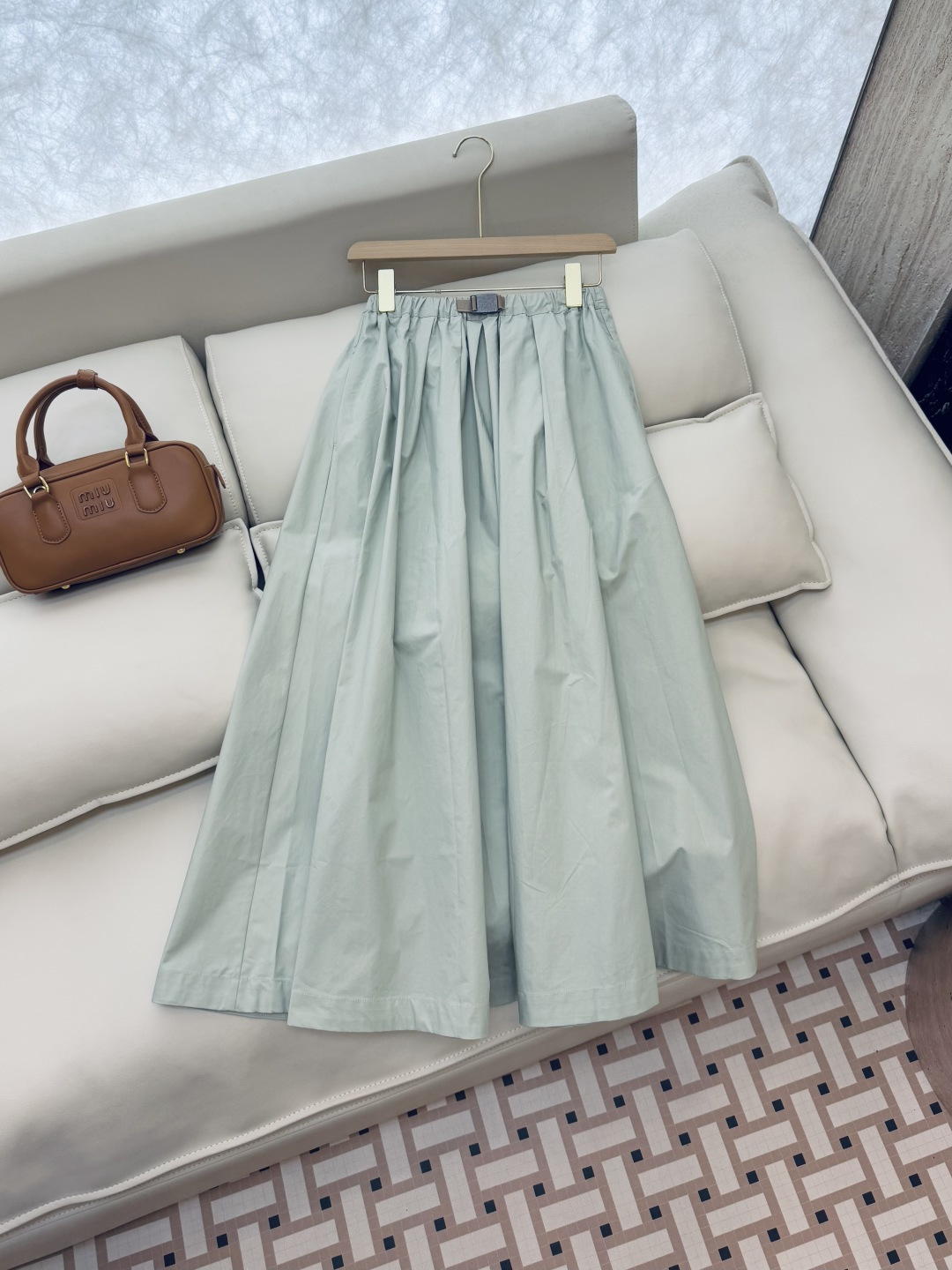 LZ23022#新款半裙💕BC 高端定制款 100%棉 超大裙摆 长半裙 SML