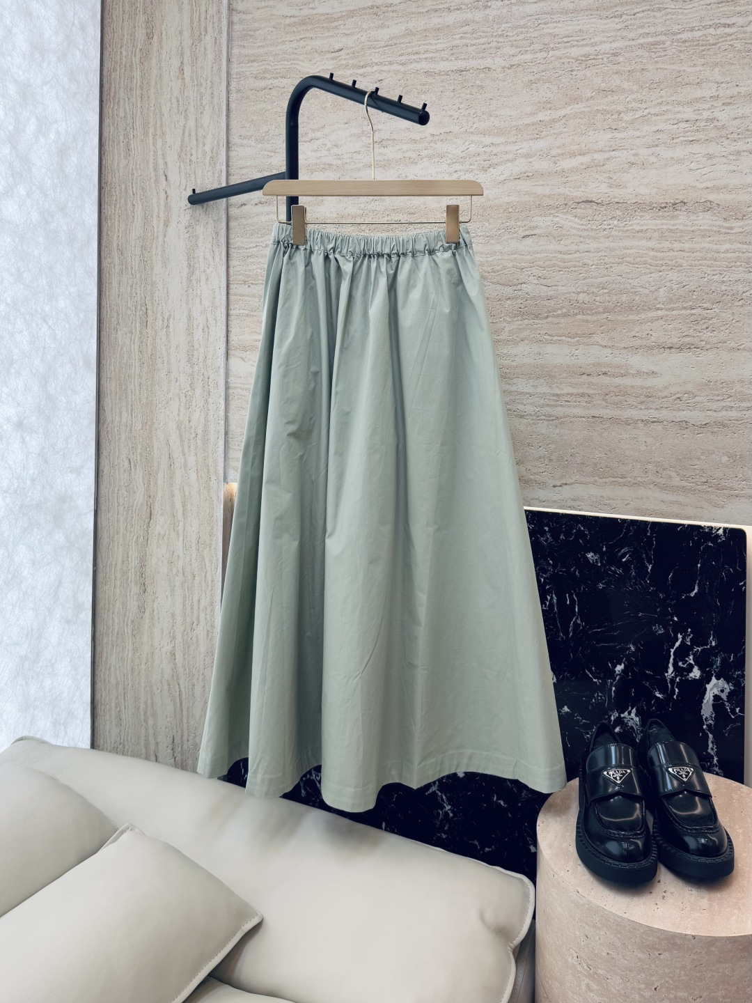 LZ23022#新款半裙💕BC 高端定制款 100%棉 超大裙摆 长半裙 SML