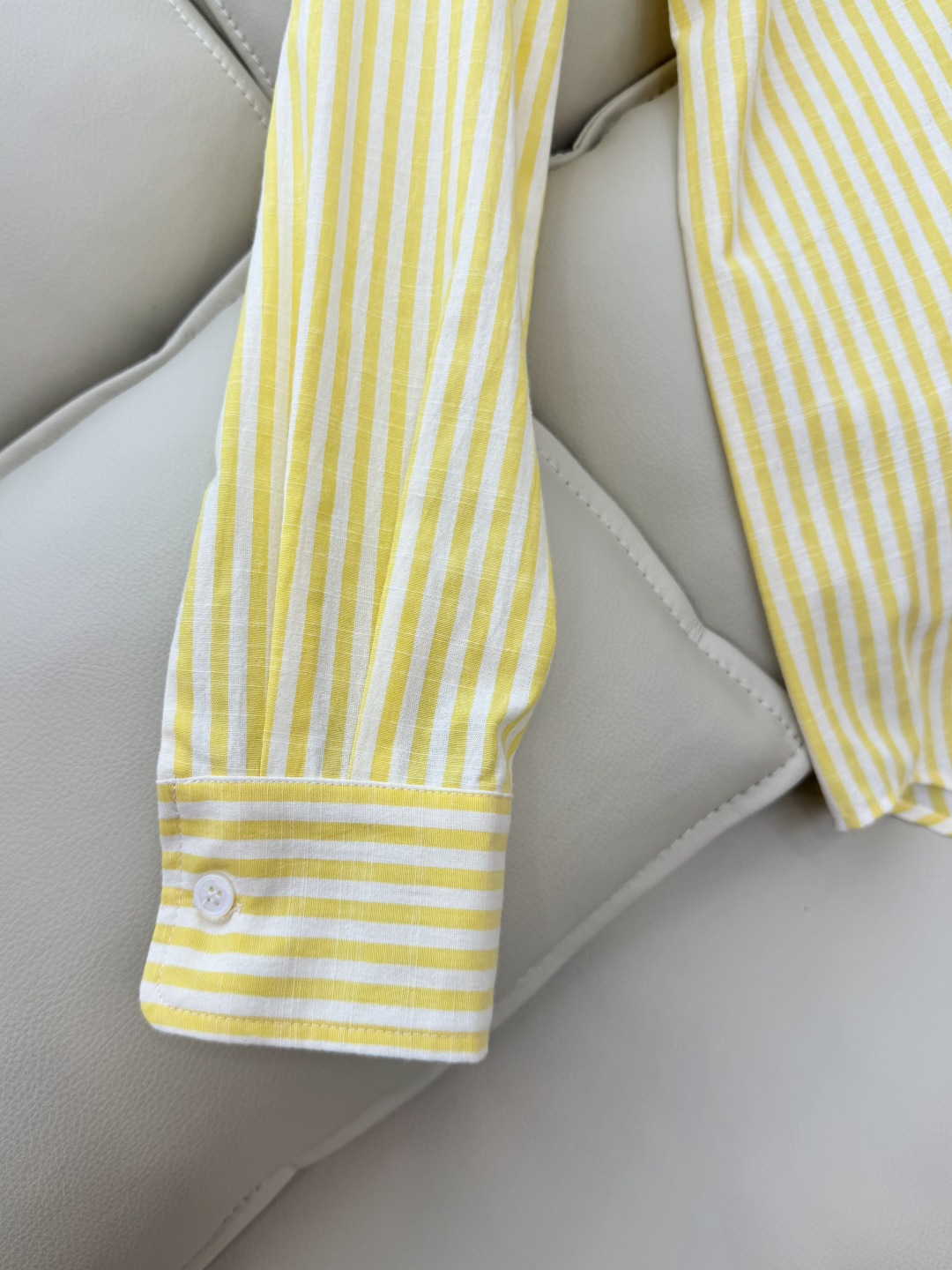 CY028#新款衬衫。POLO LR 极简风 条纹刺绣 长袖衬衫 蓝色 黄色 SML