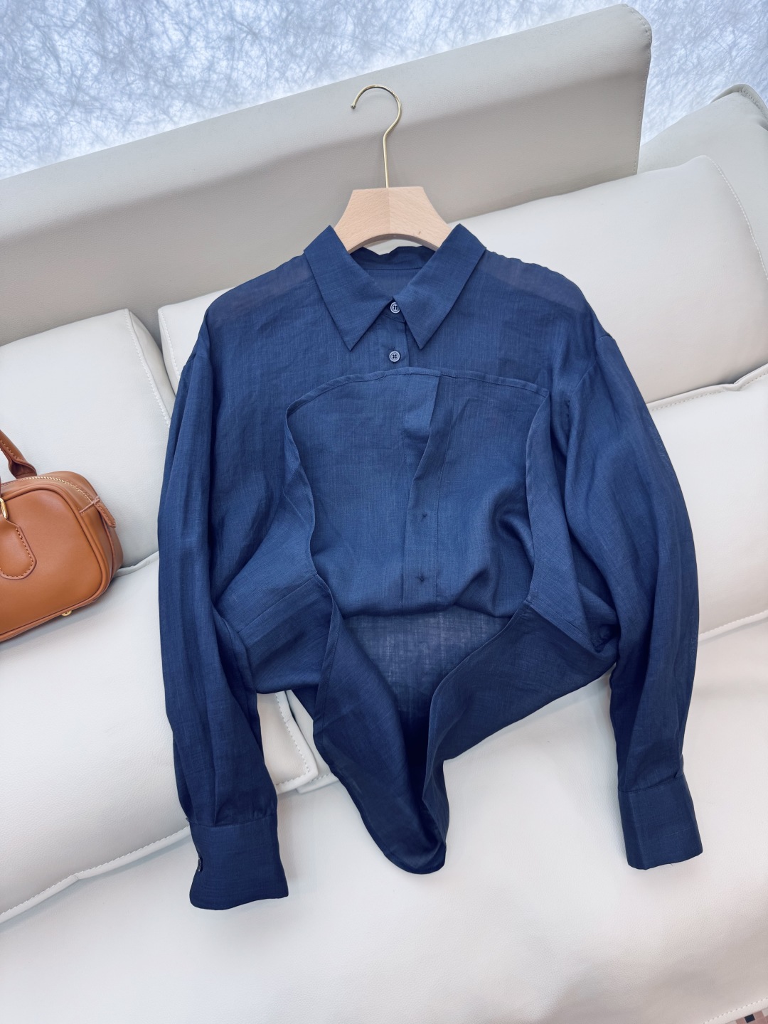 CY034#新款衬衫。
polo 劳夫 100% 亚麻 纯色长袖衬衫 五色 SMLXL
