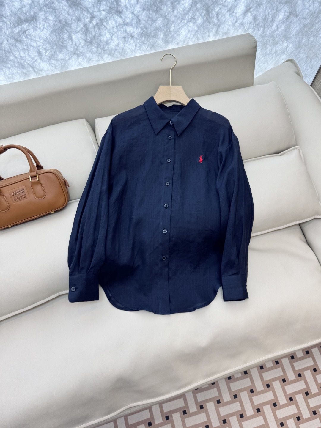 CY034#新款衬衫。
polo 劳夫 100% 亚麻 纯色长袖衬衫 五色 SMLXL