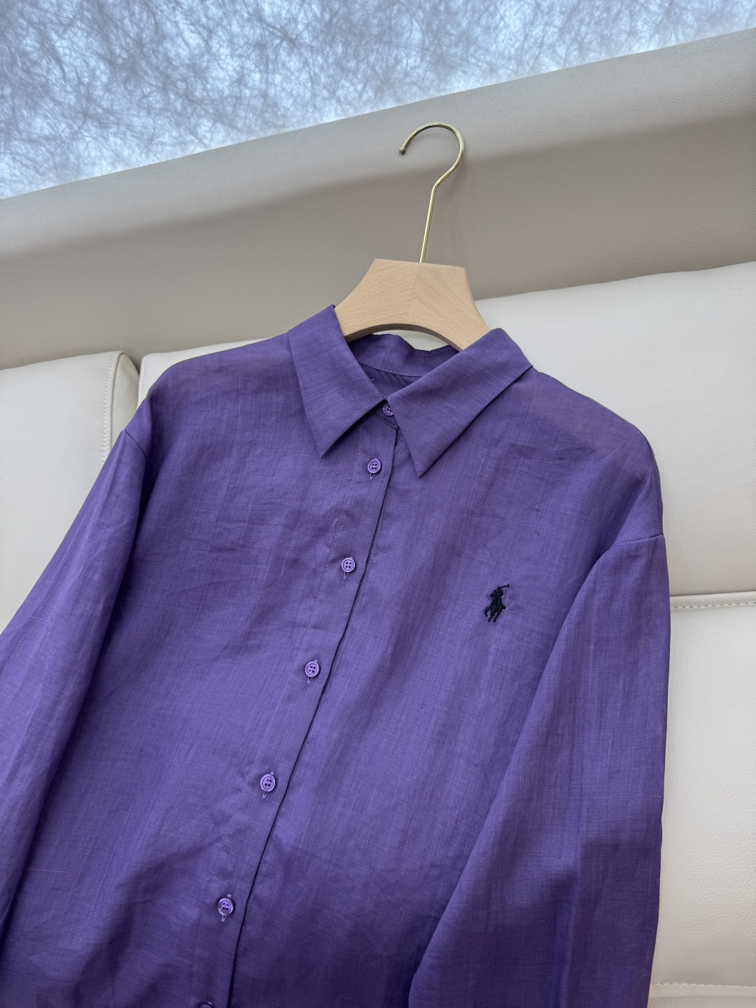 CY034#新款衬衫。
polo 劳夫 100% 亚麻 纯色长袖衬衫 五色 SMLXL