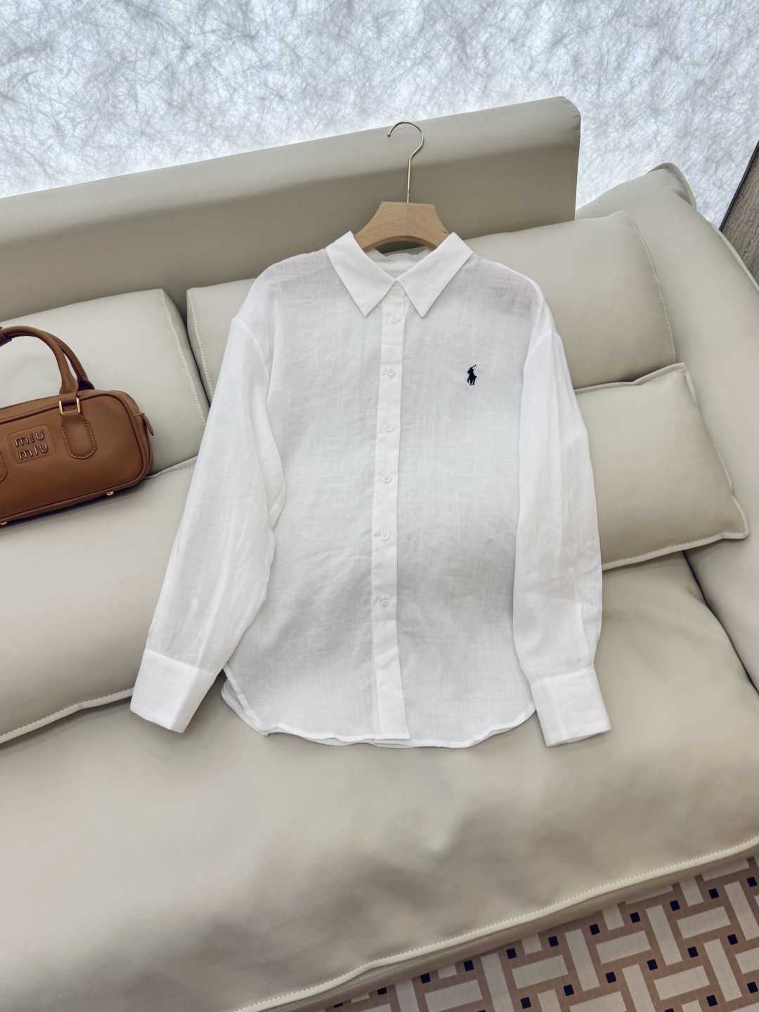 CY034#新款衬衫。
polo 劳夫 100% 亚麻 纯色长袖衬衫 五色 SMLXL