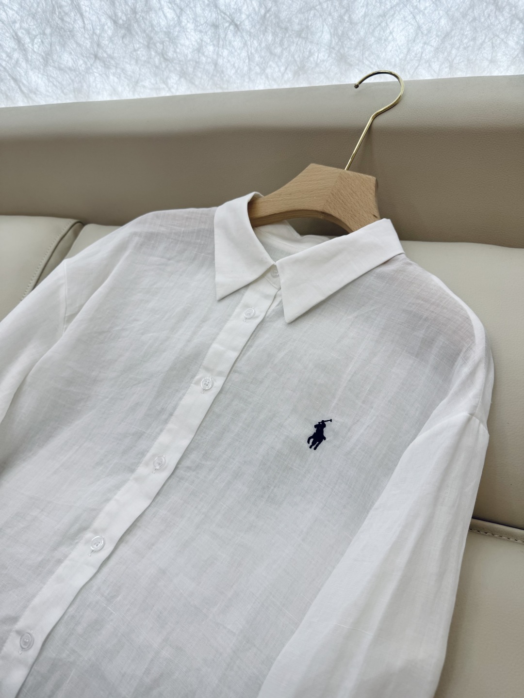 CY034#新款衬衫。
polo 劳夫 100% 亚麻 纯色长袖衬衫 五色 SMLXL