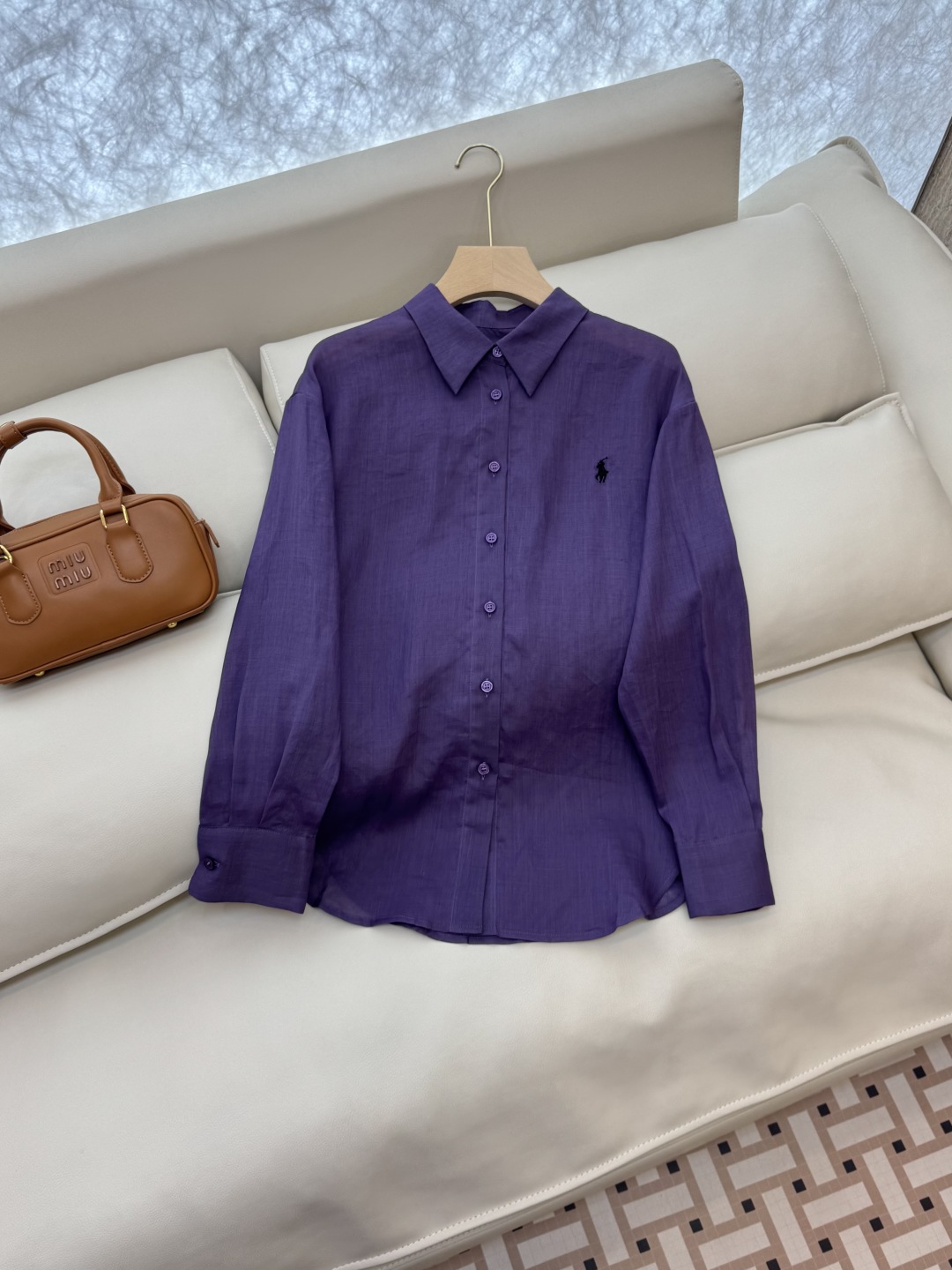 CY034#新款衬衫。
polo 劳夫 100% 亚麻 纯色长袖衬衫 五色 SMLXL
