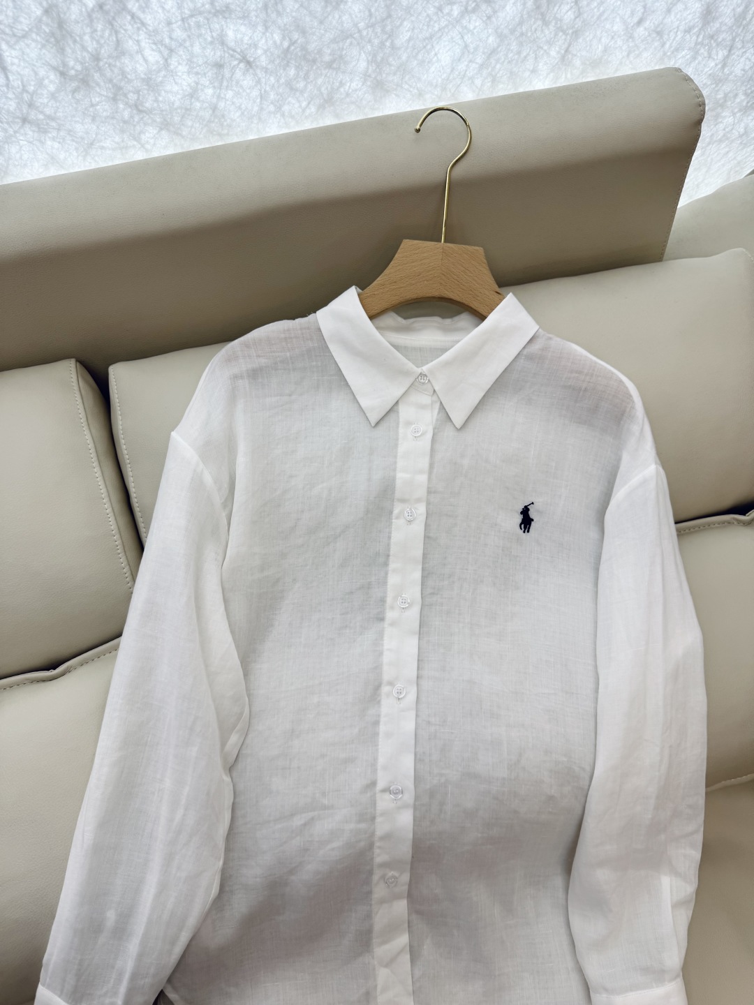 CY034#新款衬衫。
polo 劳夫 100% 亚麻 纯色长袖衬衫 五色 SMLXL